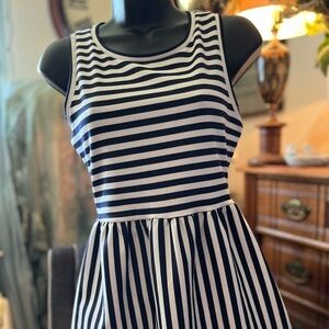 Outback Red navy blue Striped formed dress size S